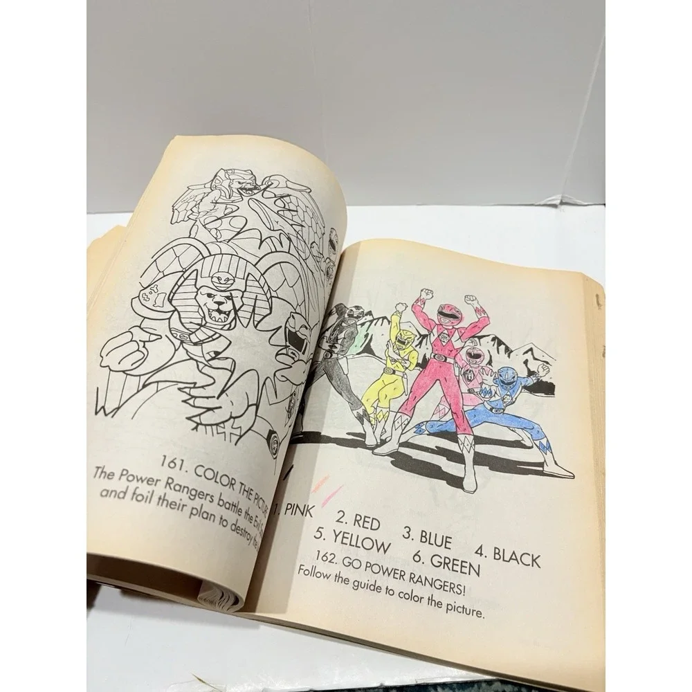 POWER RANGERS coloring book Megazord 1994‎ Mighty Morphin jumbo Super Sentai